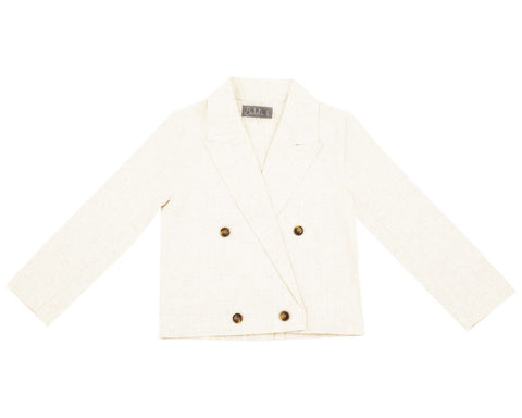 Belati Ivory Double Breasted Jacket