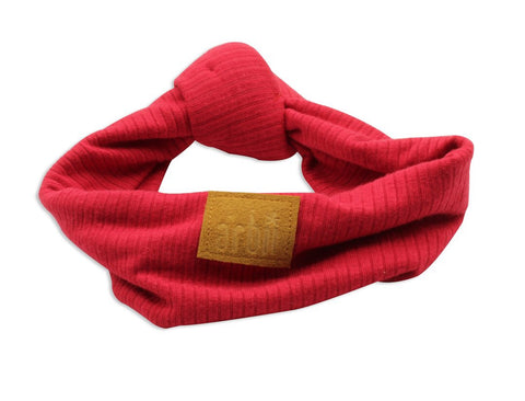 Arbii Red ribbed Turban Band