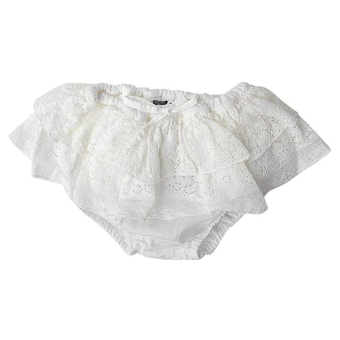 Tocoto Vintage White Ruffle Bloomer