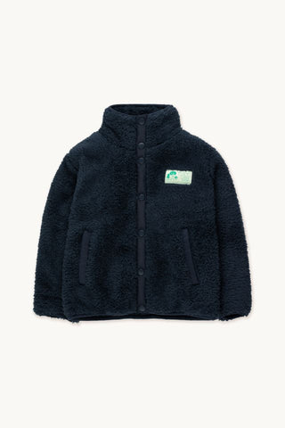 Tinycottons Ink Blue Sherpa Jacket