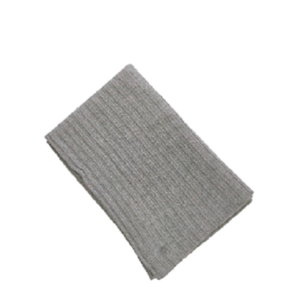 Tocoto Vintage Grey Ribbed Blanket