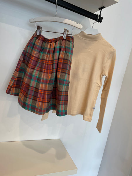 Repose Flannel Check Long Skirt