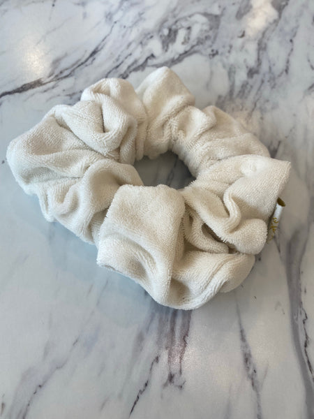 Halo Luxe Ivory Terry Scrunchie