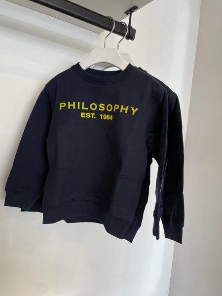 Philosophy Blue & Yellow Logo Sweatshirt