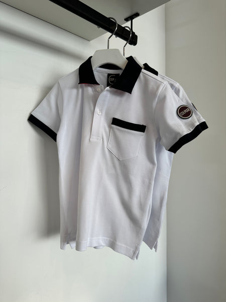 Colmar White & Navy Collar Polo