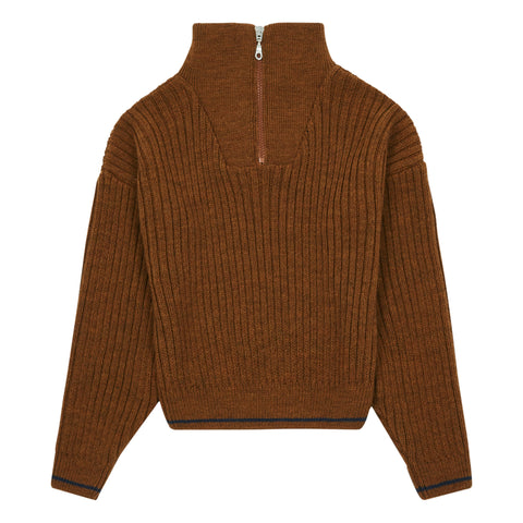 Hundred Pieces Brown Knitted Jumper
