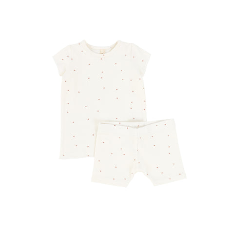 Lil Legs Scarlet Star Short Sleeve Lounge Set