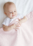 Little Giraffe Pink Chenille Baby Blanket