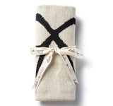 Halo Luxe Black Knit Bow Blanket