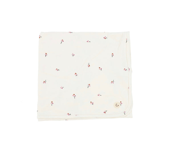 Lil Legs Ivory/Mauve Poppy Blanket