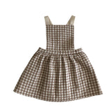 Liilu Quilted Apron Check Dress