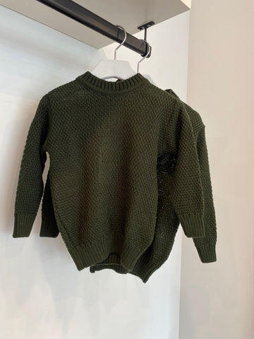 Nupkeet Moss Green Crewneck Sweater