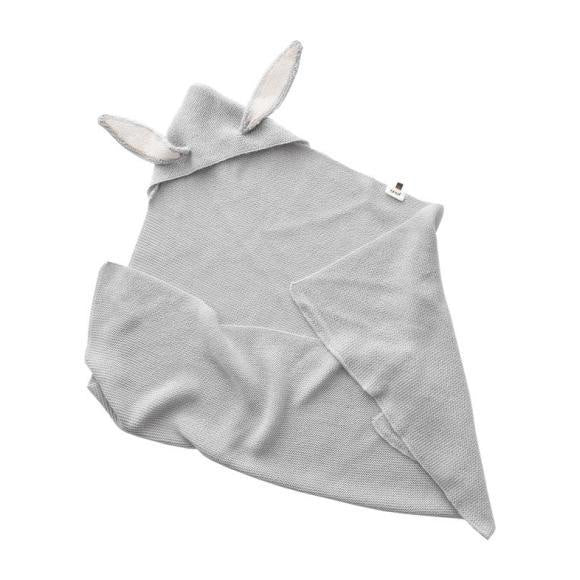 Oeuf Light Grey Bunny Blanket