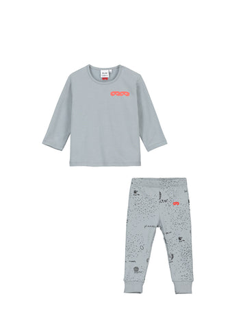 Beau Loves Washed Grey Space Boy Set