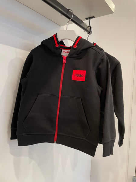 Hugo Black Hooded Zip Up