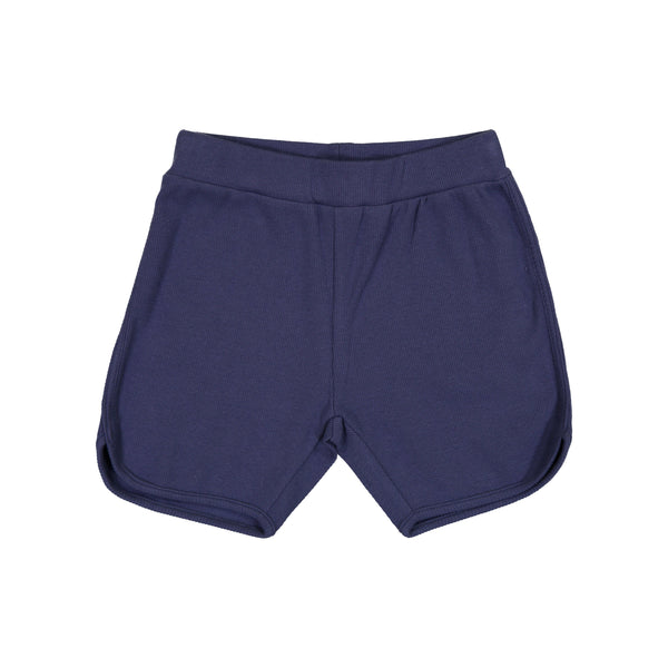 Coco Blanc Blue Ribbed Shorts