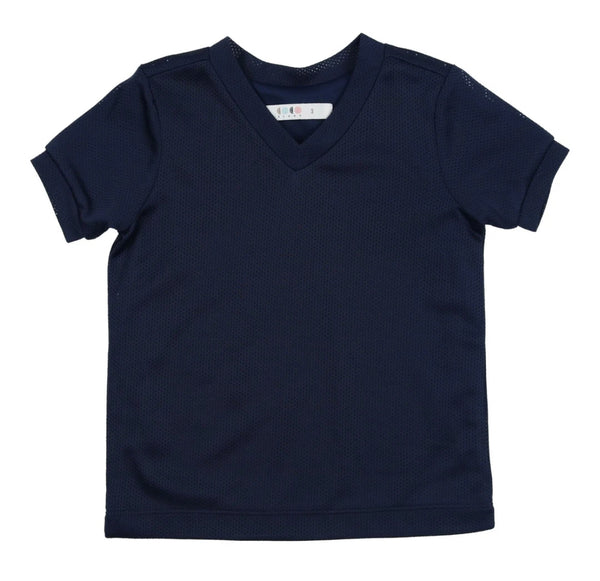 Coco Blanc Navy Short Sleeve Tennis Tee