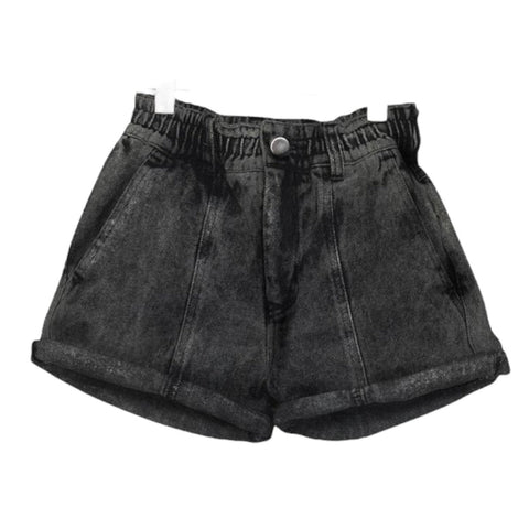 Andorine Black Denim Shorts