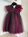 Philosophy Black & Fuchsia Khuni Tulle Dress