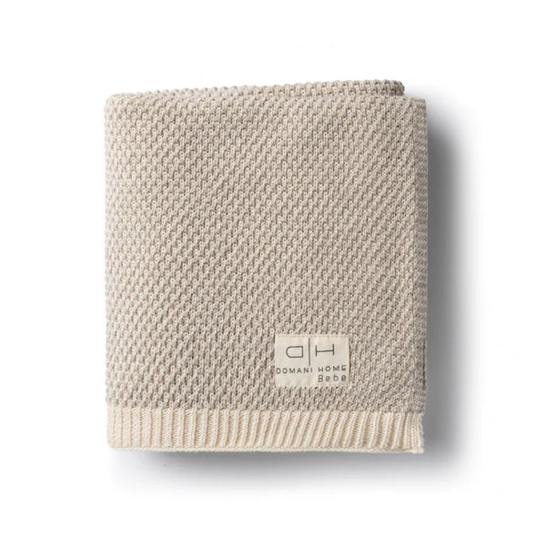Domani Home Linen Sand Brunello Baby Blanket