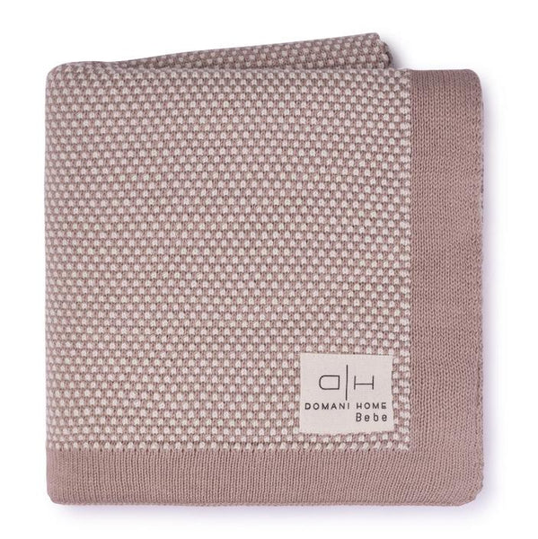 Domani Home Stipple Pale Pink Baby Blanket