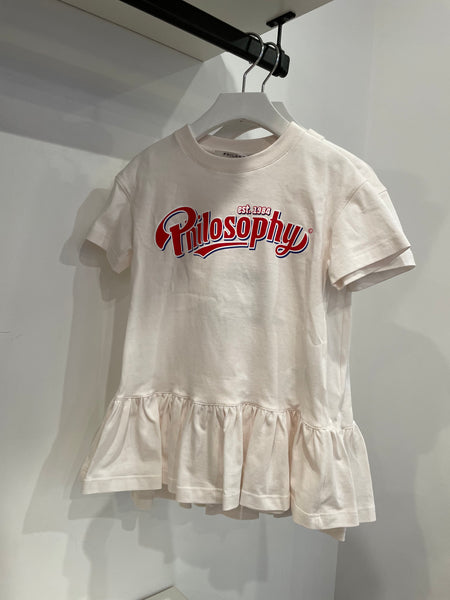 Philosophy White/Red Logo Dress