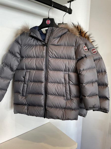 Colmar Grey Coat With Fur
