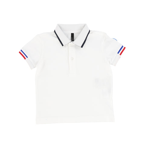 Colmar White & Navy Trim Polo