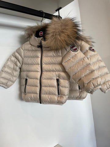 Colmar Sand Stone Baby Coat With Fur