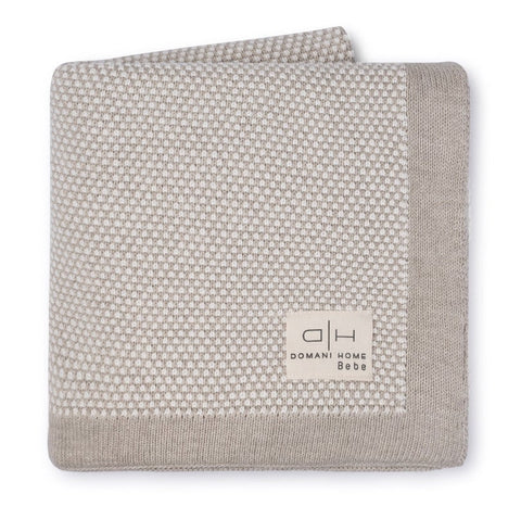 Domani Home Stipple Taupe Baby Blanket