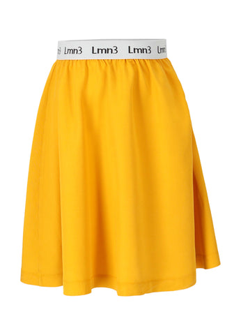 LMN3 Mineral Yellow Logo Skirt