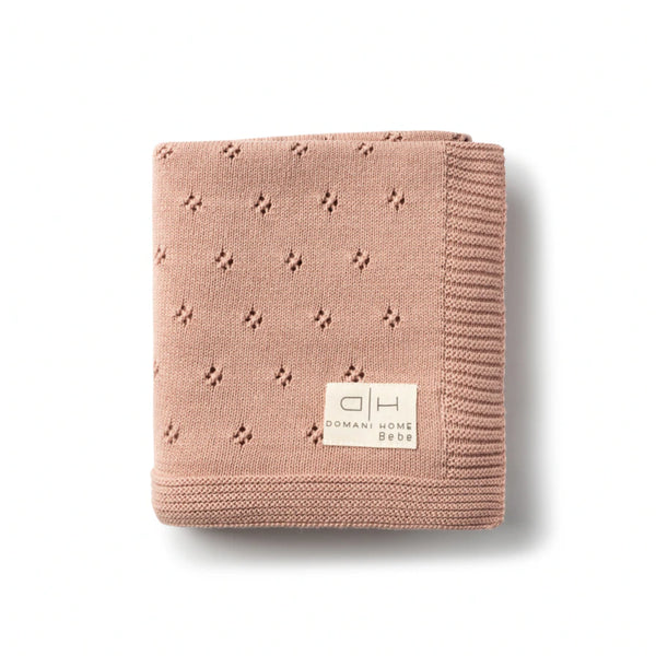 Domani Home Flower Pink Baby Blanket
