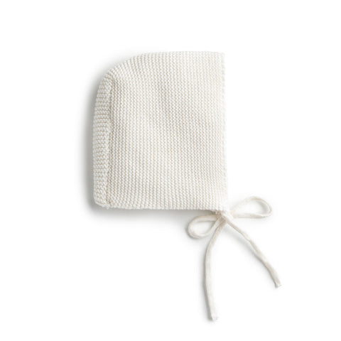 Domani Home Cream Herringbone Knit Bonnet