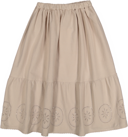 The New Society Sand Geraldine Skirt