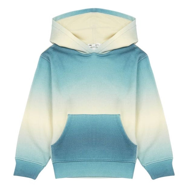 Hundred Pieces Blue Gradient Organic Cotton Hoodie