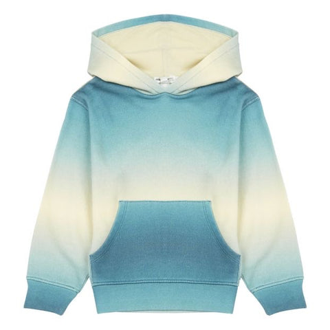 Hundred Pieces Blue Gradient Organic Cotton Hoodie