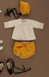 You and Me Yellow Linen Baby Bloomer