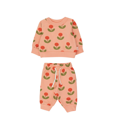 Tinycottons Peonies Sweatshirt + Sweatpant Set