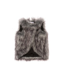 OMAMImini Husky Grey Faux Fur Vest