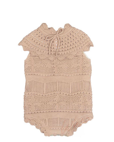 Bebe Organic Dusty Rose Silvia Romper