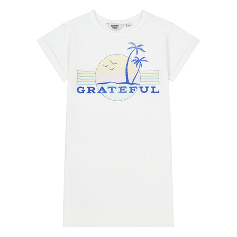 Hundred Pieces Off White Grateful Dress