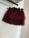 Philosophy Black & Red Polka Dot Tulle Skirt