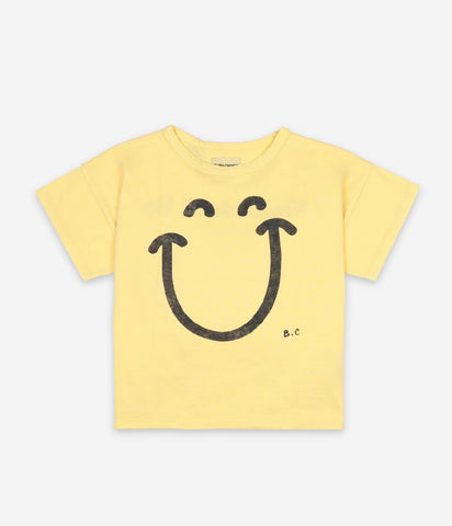 Bobo Choses Yellow Big Smile Lilas Short Sleeve Tshirt