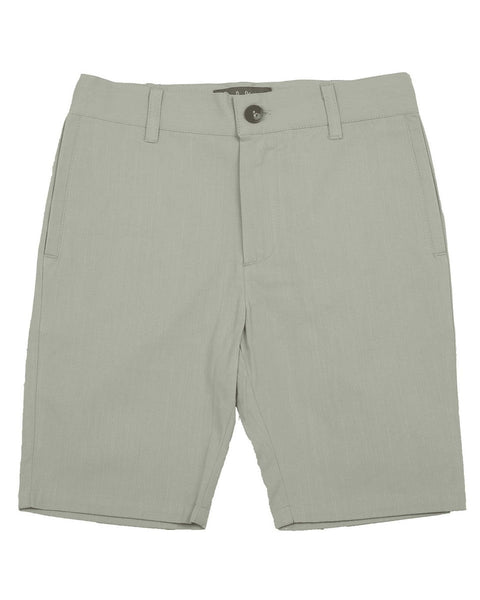 Belati Sea Ice Solid Straight Pocket Bermuda Shorts