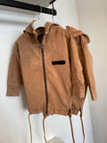 Mini Kid Camel Asymmetric Vintage Hoodie