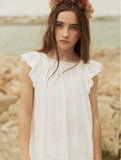 The New Society White Lace Embroidered Alice Dress