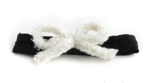 Arbii Ivory Baby Poodle Bow