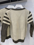 Nupkeet Olive Stripe Pullover Sweater