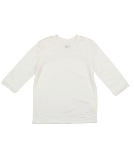 Coco Blanc White 3/4 Sleeve Tennis Tee