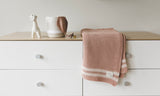 Domani Home Blush With Shell Stripes Marici Blanket